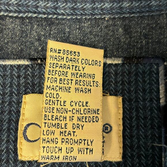 Koret City Blues Women's Medium Winter Snowflakes Embellished Light Denim Jacket - Picture 9 of 9